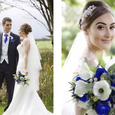 Ta Mill Wedding Venue, Launceston, North Cornwall.  Flowers by Flower Scene. September.