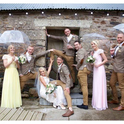 The Green Weddings Cornwall. Liskeard. Flowers by Donna Cornish. MUA Abi Scott.  May.