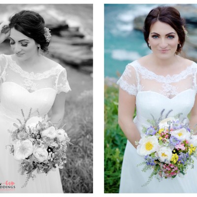The Millhouse, Trebarwith Strand, North Cornwall. Flowers by Phillip Corps, MUA Abi Scott. June.