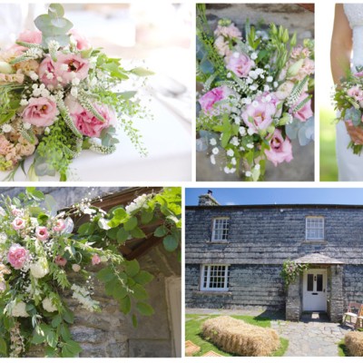 Ta Mill Wedding Venue, Launceston, Cornwall. Flowers by Flower Scene. May.
