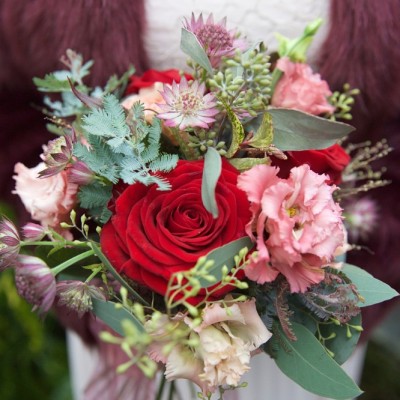 Ta Mill Wedding Venue, Launceston, Cornwall.  Flowers by Flower Scene. November.