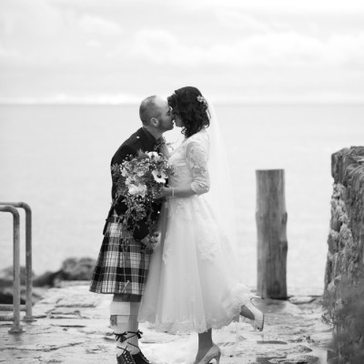 The CowShed, Freathy, Port Wrinkle, Cornwall. Flowers by Wild at Heart Country Flowers. December.