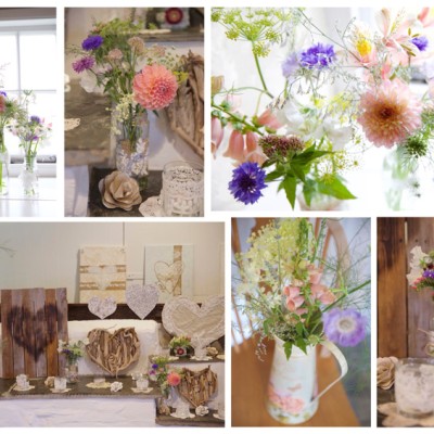 Trevigue Clifftop Venue, Crackington Haven, North Cornwall. St Mellion flowers. July.