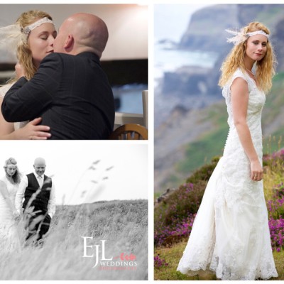 Trevigue Clifftop Wedding Venue, Crackington Haven, North Cornwall. July.