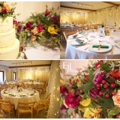 Ta Mill Wedding Venue. Flowers by Flower Scene. December.