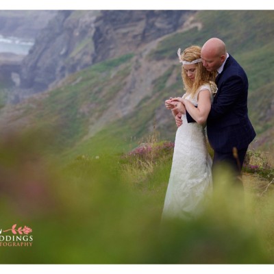 Trevigue Clifftop Venue, Crackington Haven, North Cornwall. July.