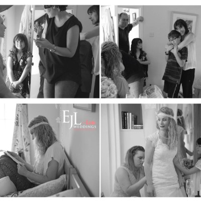 Trevigue Clifftop wedding venue, Crakington Haven, North Cornwall, July.