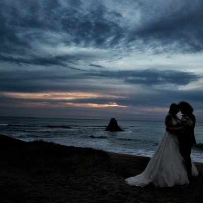 Black Rock Beach, Poundstock Church & Guildhouse, Bude, Cornwall. September.